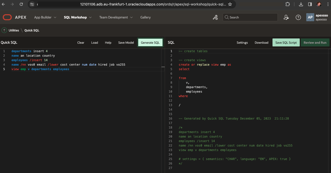 QuickSQL is not available – Peter's Random Topic Library