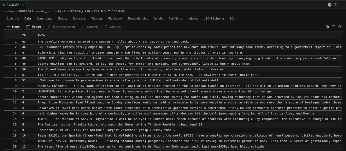 Zero-Code Vector Search for Oracle Database 26ai – Peter's Random Topic ...
